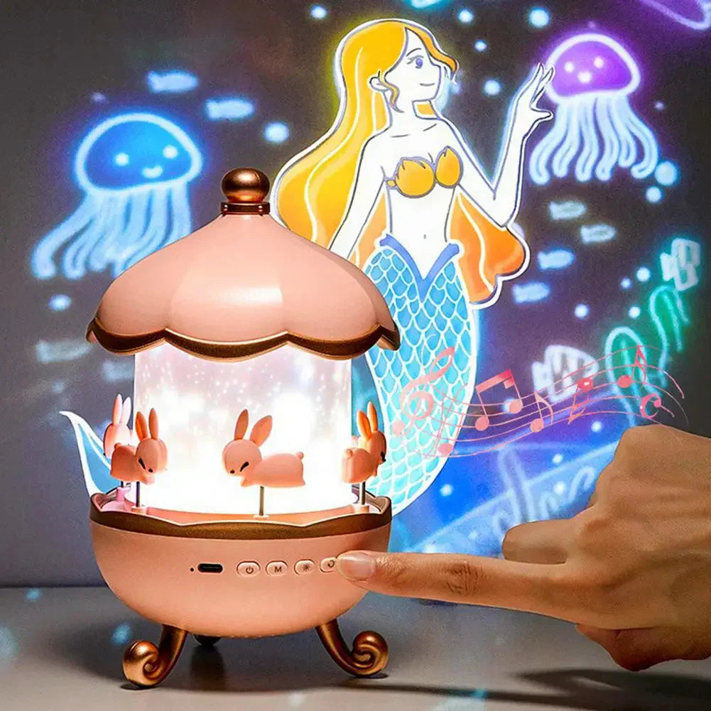 Bunny Carousel Projector Night Light
