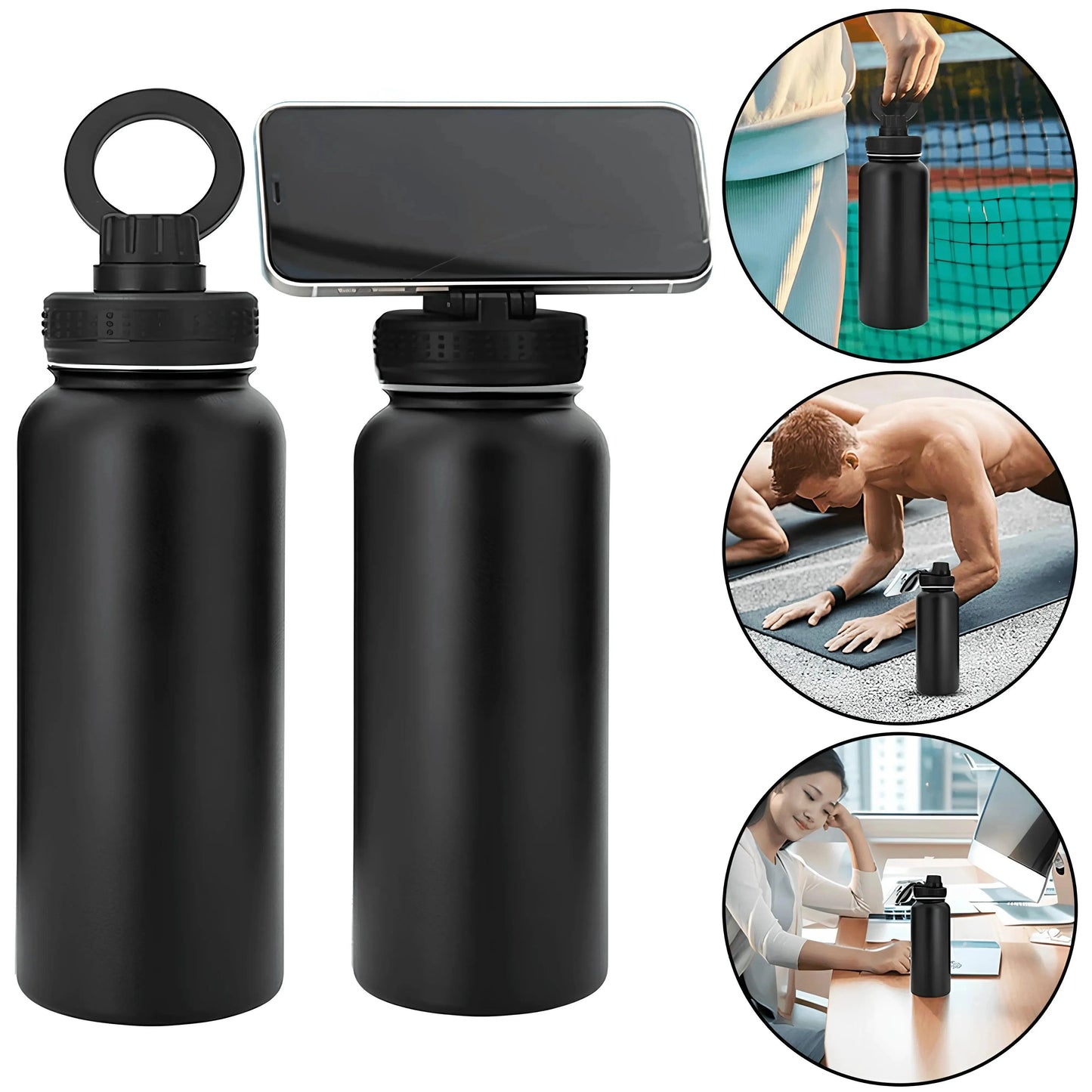 Magsafe Bottle - Manyetik Kapaklı Paslanmaz Çelik