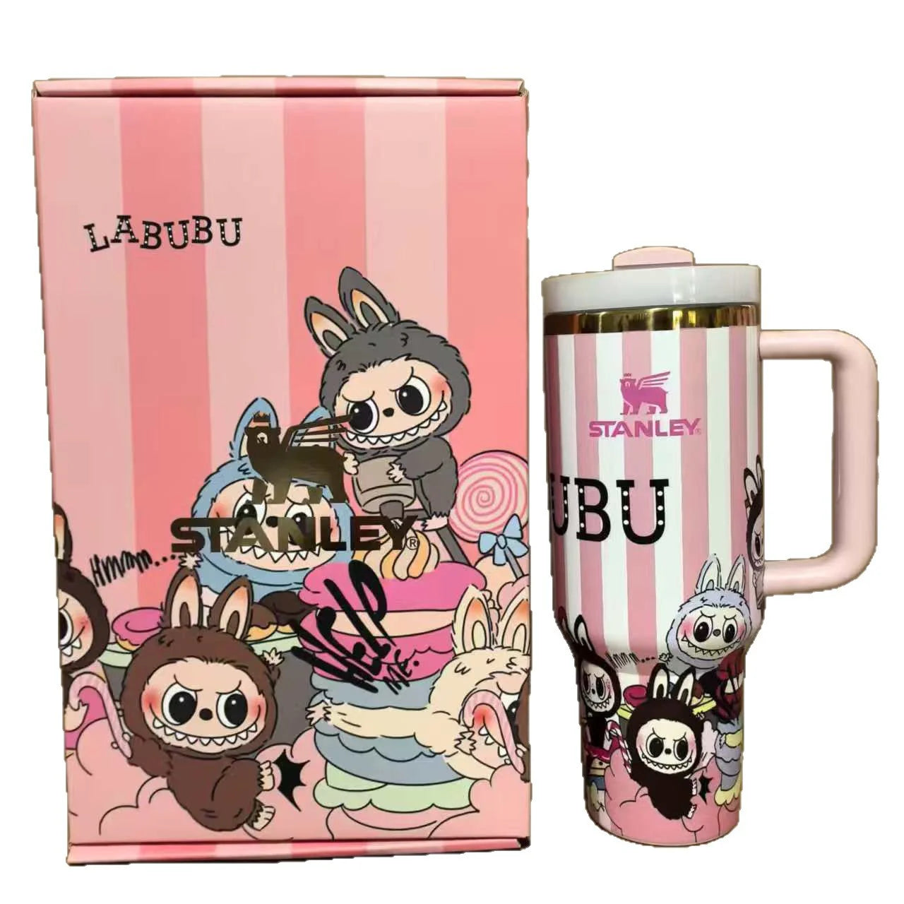 Labubu Stanley Stripe Insulated Cup TERMOSHANE