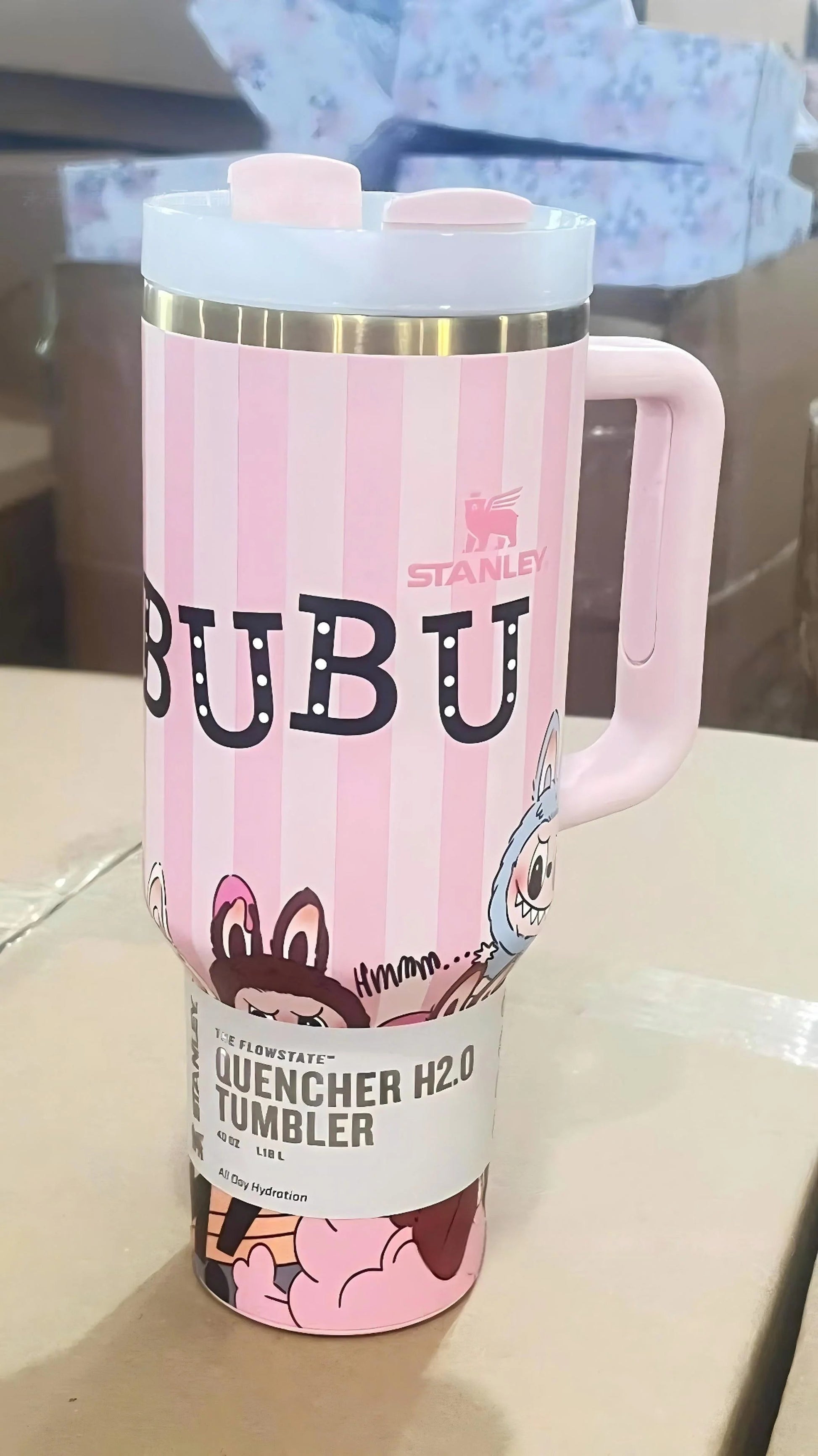 Labubu Stanley Stripe Insulated Cup TERMOSHANE