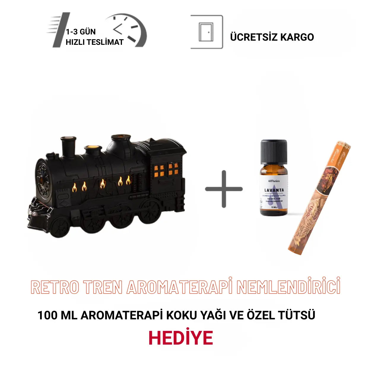 Retro Tren Aromaterapi Nemlendirici
