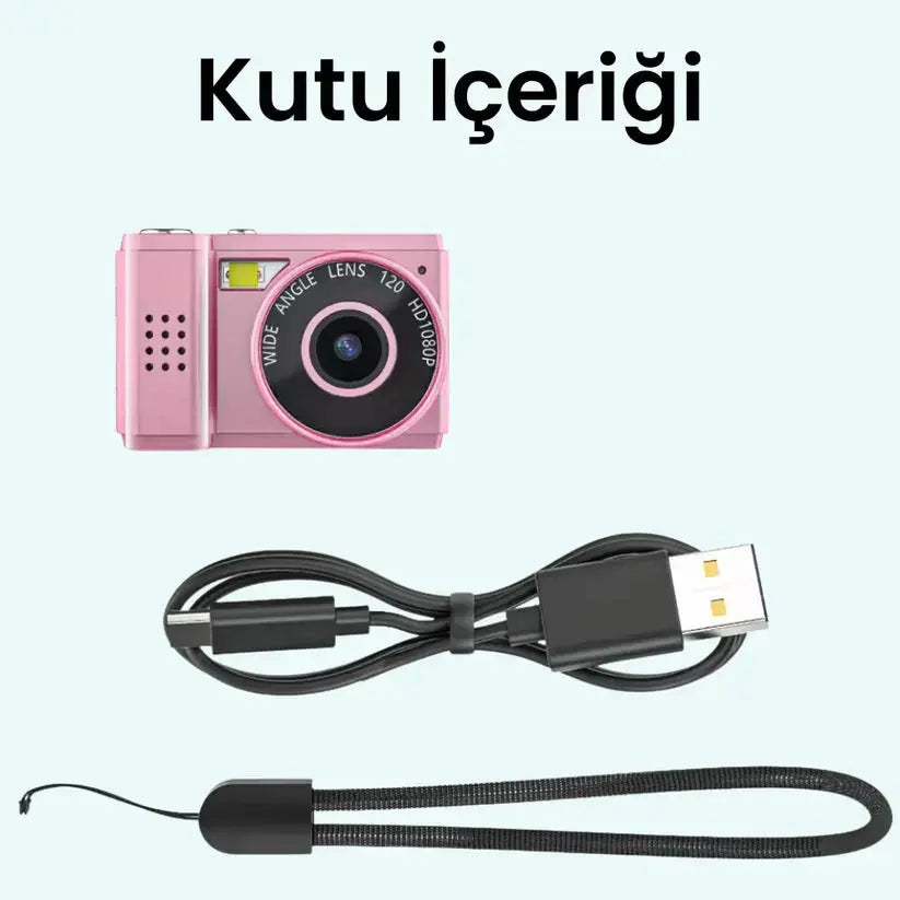 Mini Nostalgia Camera - A retro mini camera with a nostalgic design that captures every moment in a compact size.