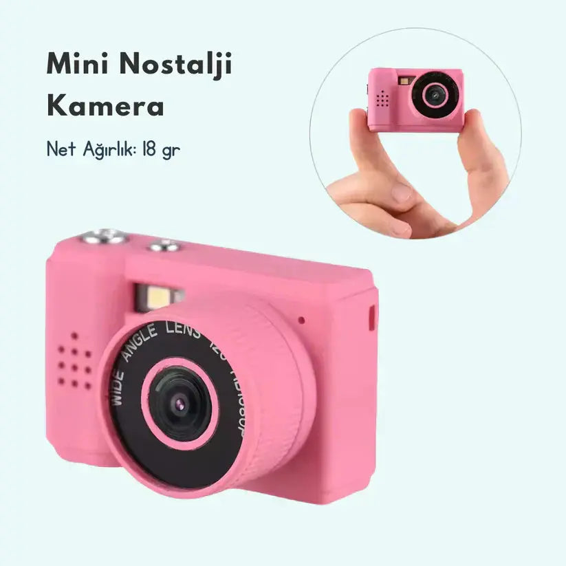 Mini Nostalgia Camera - A retro mini camera with a nostalgic design that captures every moment in a compact size.