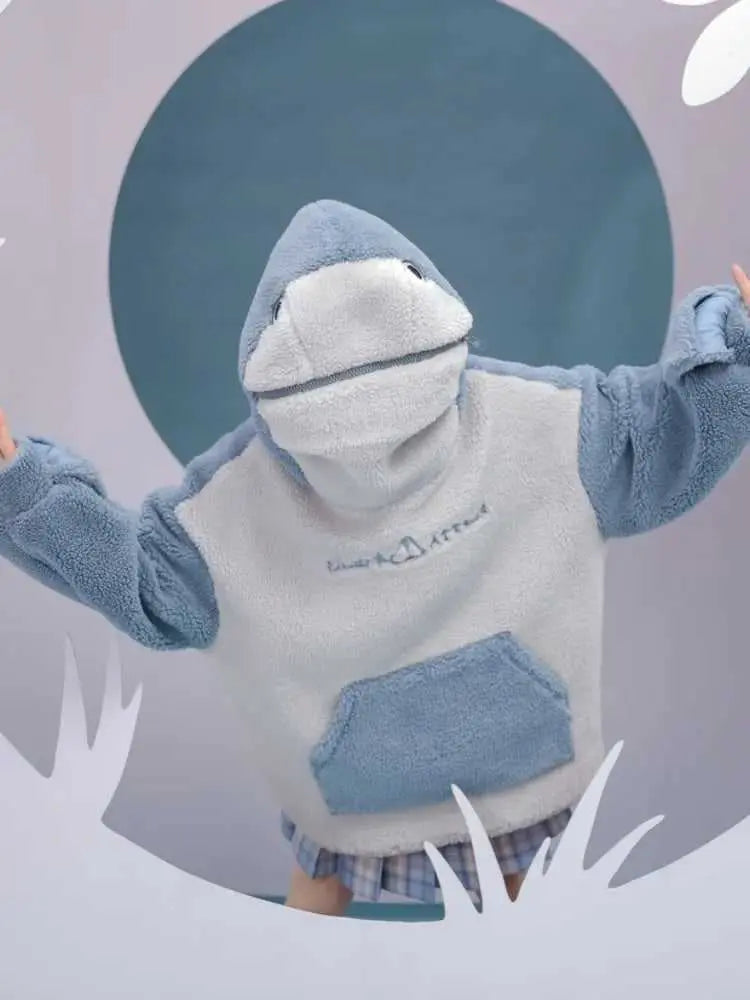 Shark Giyilebilir Battaniye Shark hoodie
