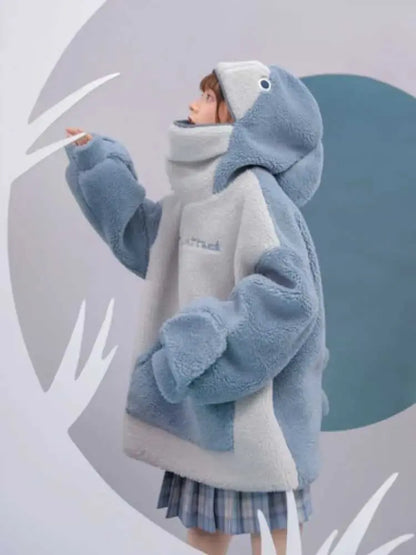 Shark Giyilebilir Battaniye ağzı açılır kapanır timsah terlik