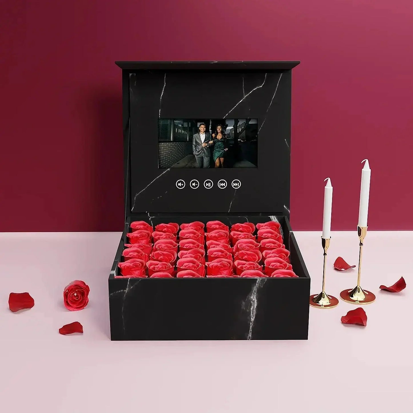Digital Video Frame Rose Box